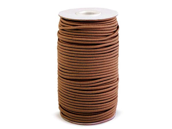 Gummikordel rund Ø3 mm MAGGIE - Braun